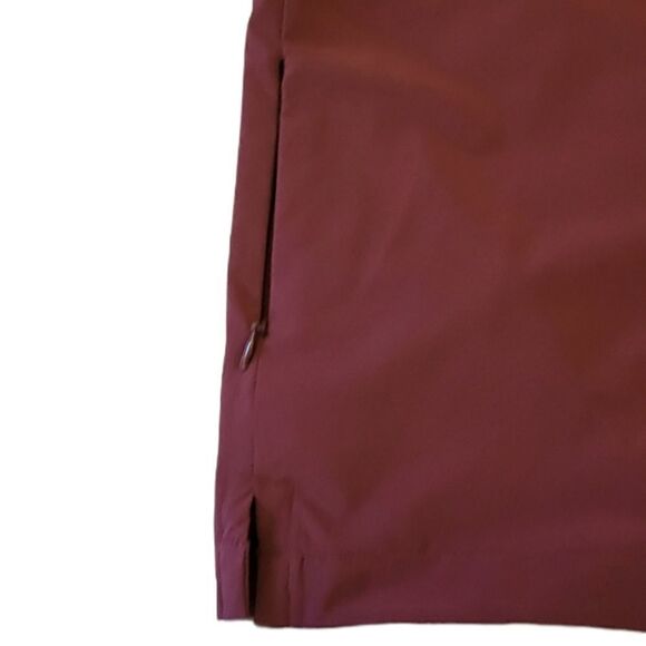 Orvis Maroon Notiched V-neck 3/4 Sleeve Zip Pocket Top Size L - Picture 9 of 9